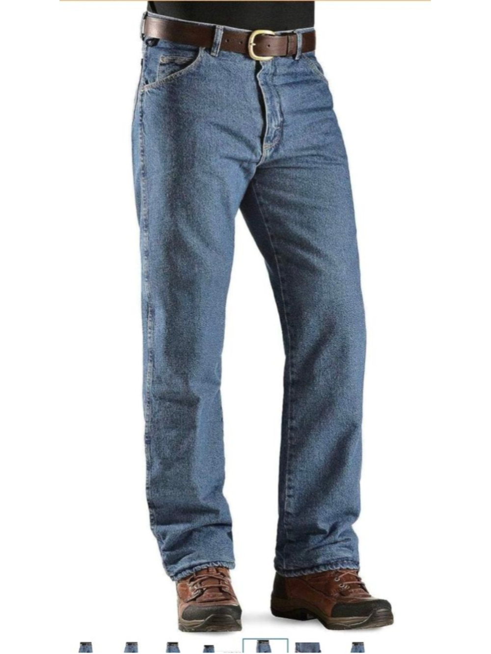 Wrangler Rugged Wear Thinsulate Insulated Jeans Mens 40x32 Blue Relaxed Fit NWT - Picture 2 of 13